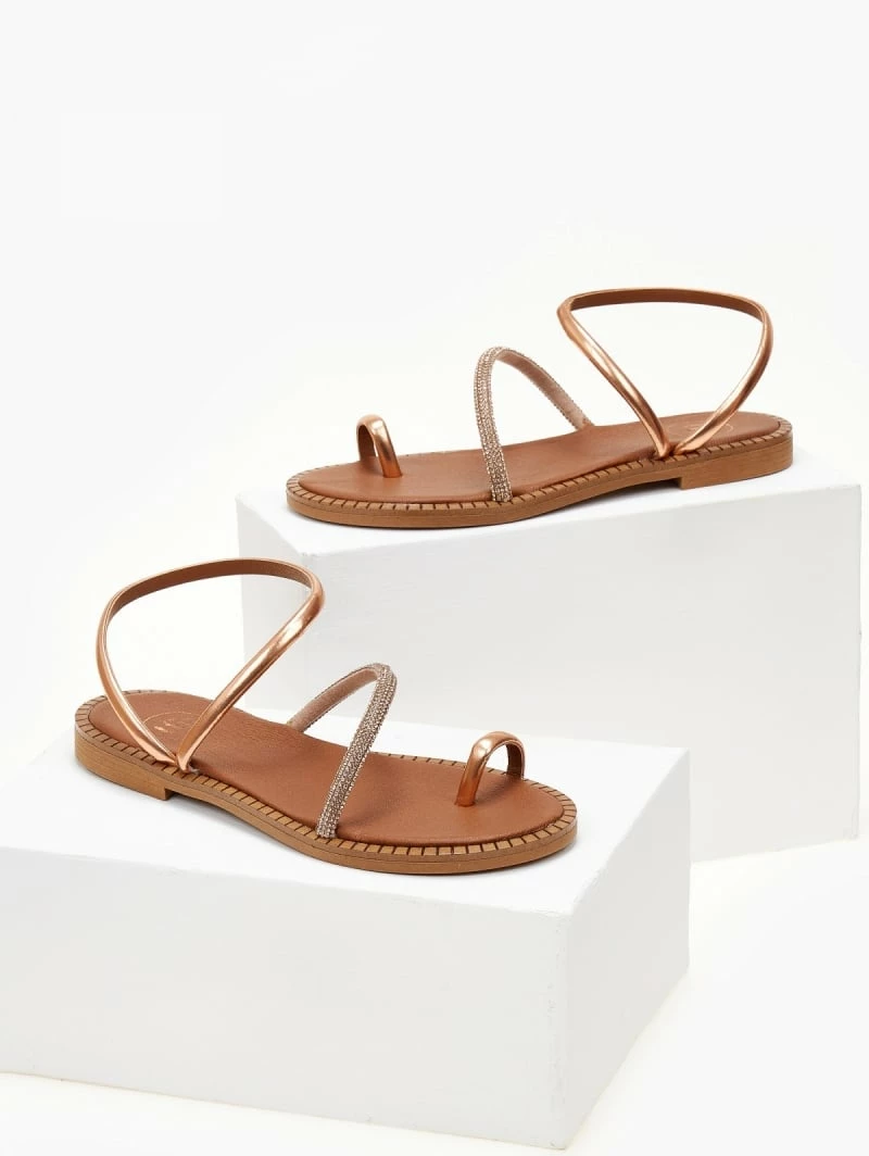 Σανδάλια δερμάτινα TFP με περαστό λουράκι - Χαλκός 7 Σανδάλια δερμάτινα TFP με περαστό λουράκι - Χαλκός - Image 5