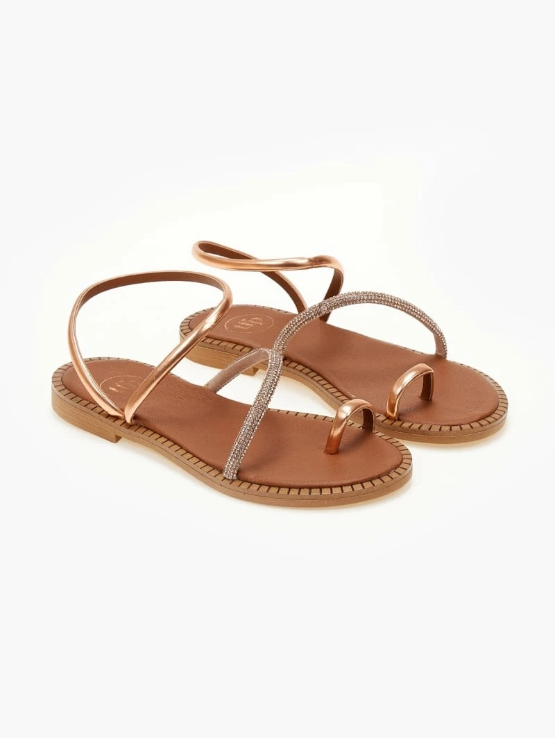 Σανδάλια δερμάτινα TFP με περαστό λουράκι - Χαλκός 8 Σανδάλια δερμάτινα TFP με περαστό λουράκι - Χαλκός - Image 6