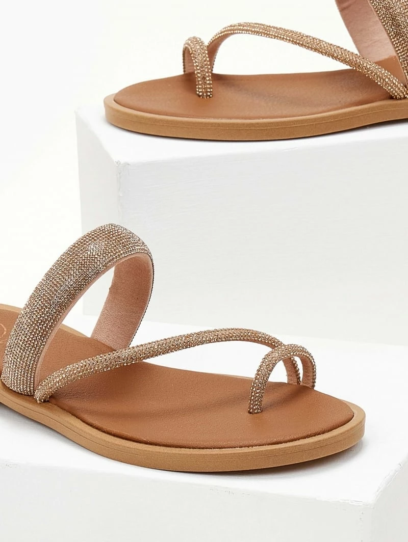 Σανδάλια δερμάτινα TFP με Strass - Χαλκός 4 Σανδάλια δερμάτινα TFP με Strass - Χαλκός - Image 2