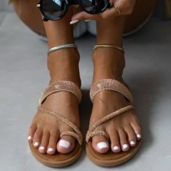 Σανδάλια δερμάτινα TFP με Strass - Χαλκός 12 Σανδάλια δερμάτινα TFP με Strass - Χαλκός -Σανδάλια κατάστημα sandalia dermatina tfp me strass 105416 ot8k
