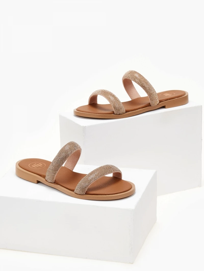 Σανδάλια δερμάτινα TFP με Strass φάσες - Χαλκός 4 Σανδάλια δερμάτινα TFP με Strass φάσες - Χαλκός - Image 2