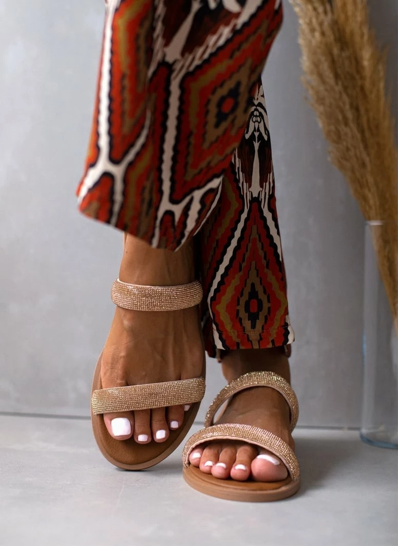 Σανδάλια δερμάτινα TFP με Strass φάσες - Χαλκός 6 Σανδάλια δερμάτινα TFP με Strass φάσες - Χαλκός - Image 4