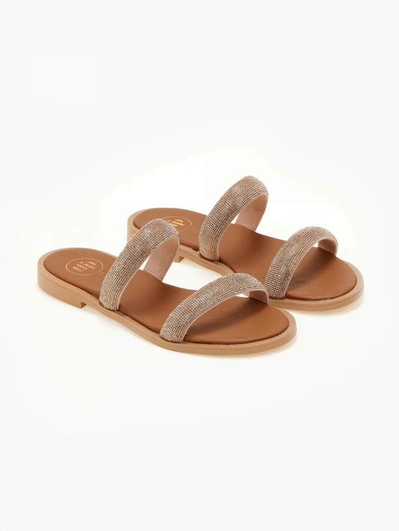 Σανδάλια δερμάτινα TFP με Strass φάσες - Χαλκός 5 Σανδάλια δερμάτινα TFP με Strass φάσες - Χαλκός - Image 3