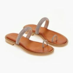 Σανδάλια δερμάτινα TFP με Strass λουράκι - Χαλκός 10 Σανδάλια δερμάτινα TFP με Strass λουράκι - Χαλκός -Σανδάλια κατάστημα sandalia dermatina tfp me strass louraki 103725 r5df