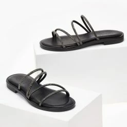 Σανδάλια δερμάτινα TFP με Strass λουράκια - Μαύρο 10 Σανδάλια δερμάτινα TFP με Strass λουράκια - Μαύρο -Σανδάλια κατάστημα sandalia dermatina tfp me strass lourakia 101687 az65