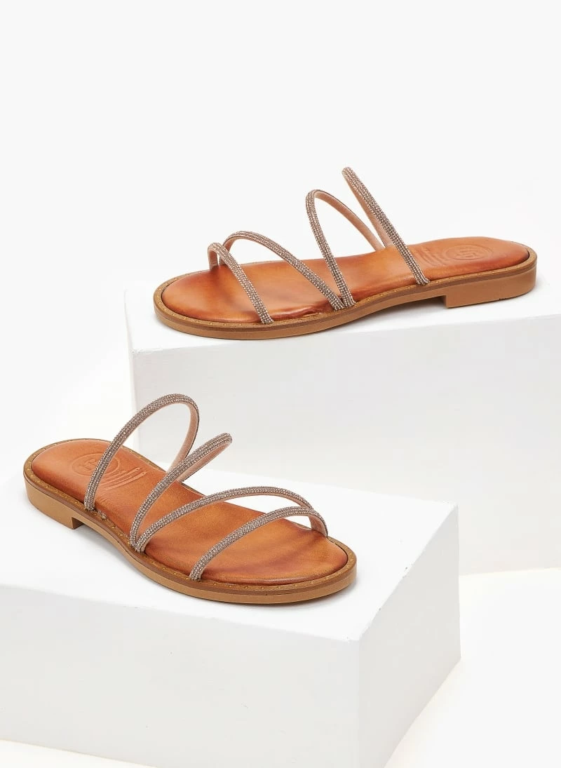 Σανδάλια δερμάτινα TFP με Strass λουράκια - Χαλκός 8 Σανδάλια δερμάτινα TFP με Strass λουράκια - Χαλκός - Image 6