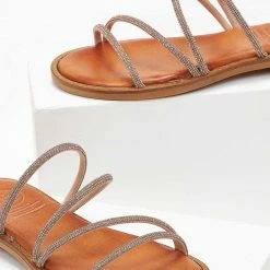 Σανδάλια δερμάτινα TFP με Strass λουράκια - Χαλκός 11 Σανδάλια δερμάτινα TFP με Strass λουράκια - Χαλκός -Σανδάλια κατάστημα sandalia dermatina tfp me strass lourakia 101688 bo23