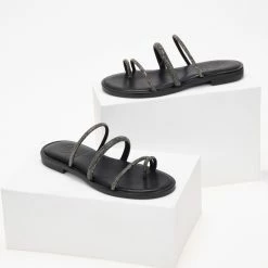 Σανδάλια δερμάτινα TFP με Strass λουράκια - Μαύρο 9 Σανδάλια δερμάτινα TFP με Strass λουράκια - Μαύρο -Σανδάλια κατάστημα sandalia dermatina tfp me strass lourakia 102001 ez7m