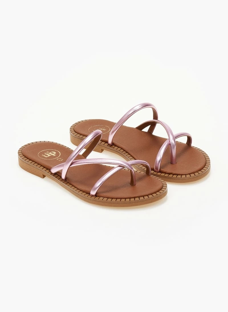 Σανδάλια δερμάτινα TFP με στρογγυλά λουράκια - Ροζ 4 Σανδάλια δερμάτινα TFP με στρογγυλά λουράκια - Ροζ - Image 2