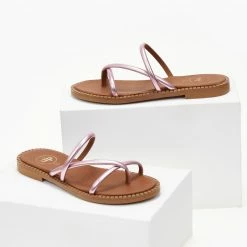 Σανδάλια δερμάτινα TFP με στρογγυλά λουράκια - Ροζ 10 Σανδάλια δερμάτινα TFP με στρογγυλά λουράκια - Ροζ -Σανδάλια κατάστημα sandalia dermatina tfp me stroggula lourakia 105190 i6cm