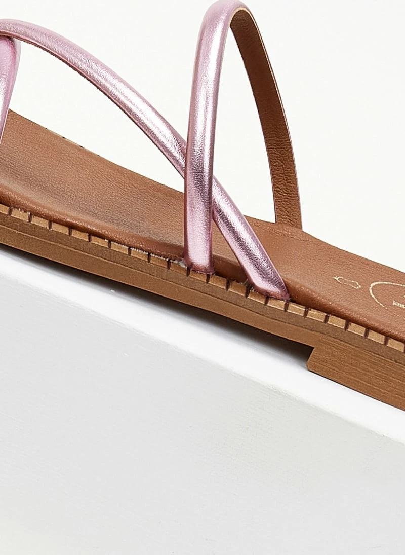 Σανδάλια δερμάτινα TFP με στρογγυλά λουράκια - Ροζ 7 Σανδάλια δερμάτινα TFP με στρογγυλά λουράκια - Ροζ - Image 5