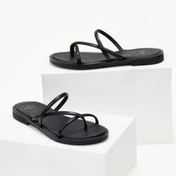 Σανδάλια δερμάτινα TFP με στρογγυλά λουράκια - Μαύρο 8 Σανδάλια δερμάτινα TFP με στρογγυλά λουράκια - Μαύρο -Σανδάλια κατάστημα sandalia dermatina tfp me stroggula lourakia 105241 fh5v