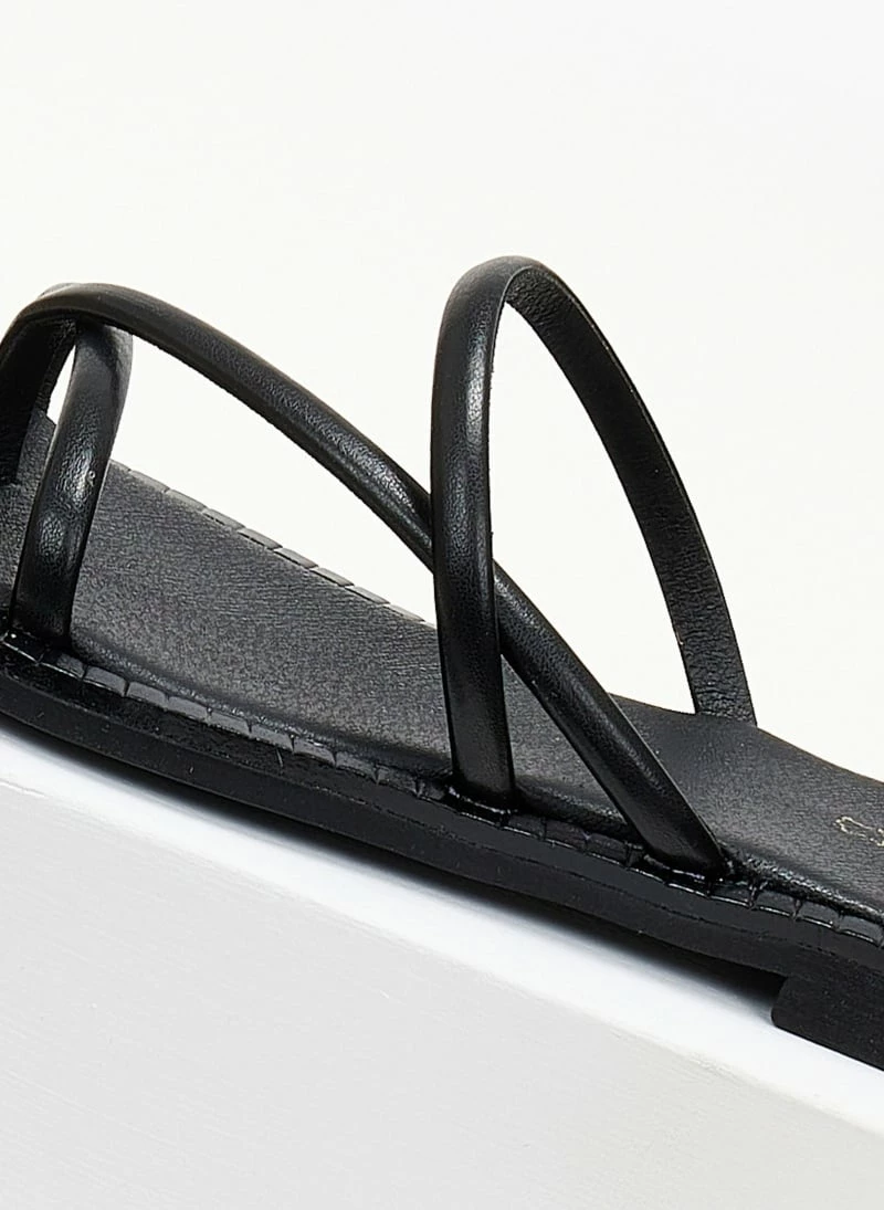 Σανδάλια δερμάτινα TFP με στρογγυλά λουράκια - Μαύρο 5 Σανδάλια δερμάτινα TFP με στρογγυλά λουράκια - Μαύρο - Image 3