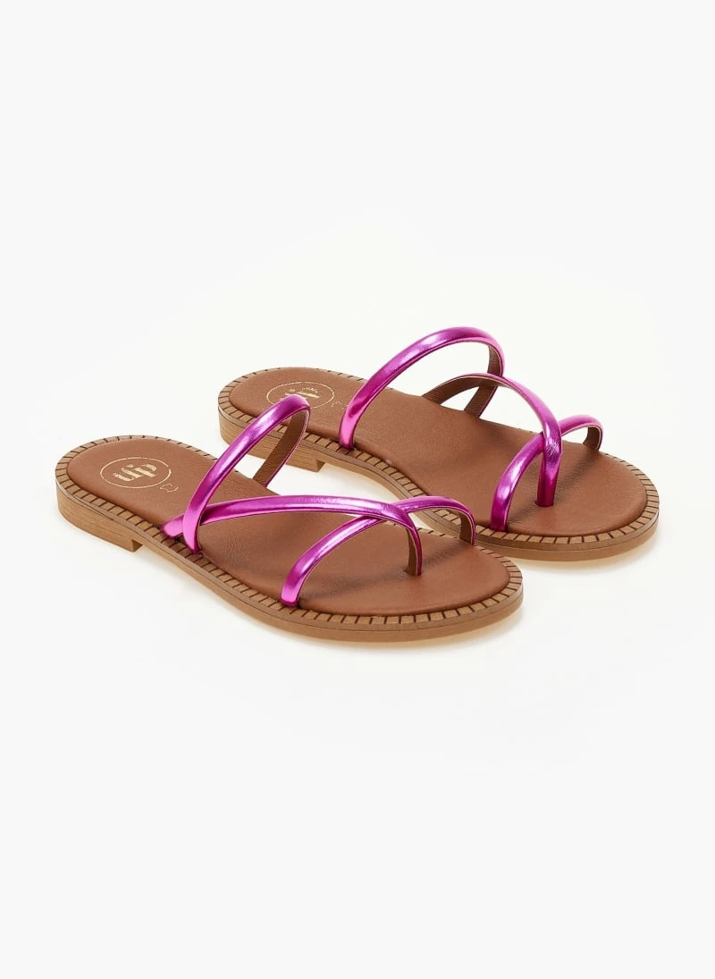 Σανδάλια δερμάτινα TFP με στρογγυλά λουράκια - Φούξια 4 Σανδάλια δερμάτινα TFP με στρογγυλά λουράκια - Φούξια - Image 2