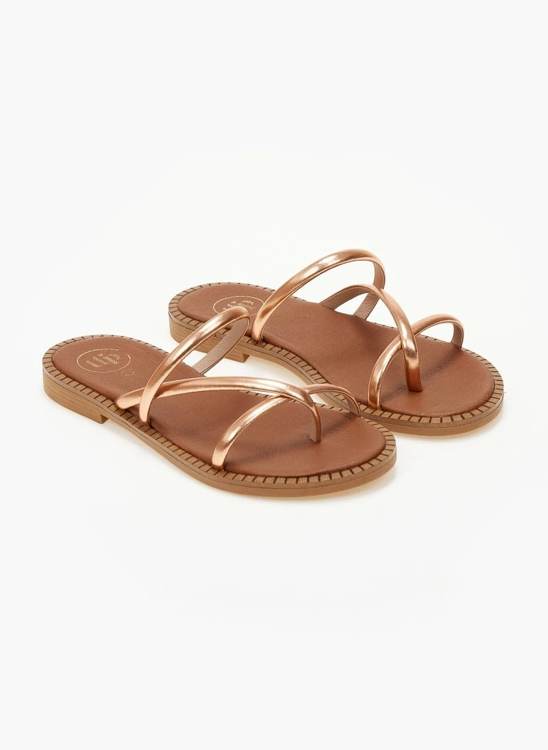 Σανδάλια δερμάτινα TFP με στρογγυλά λουράκια - Χαλκός 4 Σανδάλια δερμάτινα TFP με στρογγυλά λουράκια - Χαλκός - Image 2