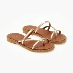 Σανδάλια δερμάτινα TFP με στρογγυλά λουράκια - Χρυσό 8 Σανδάλια δερμάτινα TFP με στρογγυλά λουράκια - Χρυσό -Σανδάλια κατάστημα sandalia dermatina tfp me stroggula lourakia 105427 u3ww