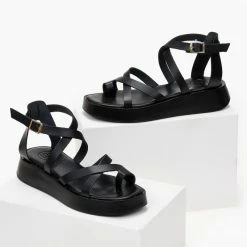 Σανδάλια δερμάτινα TFP με χιαστί δέσιμο - Μαύρο 13 Σανδάλια δερμάτινα TFP με χιαστί δέσιμο - Μαύρο -Σανδάλια κατάστημα sandalia dermatina tfp me xiasti desimo 102860 2cx0