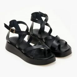 Σανδάλια δερμάτινα TFP με χιαστί δέσιμο - Μαύρο 12 Σανδάλια δερμάτινα TFP με χιαστί δέσιμο - Μαύρο -Σανδάλια κατάστημα sandalia dermatina tfp me xiasti desimo 102860 kv1i