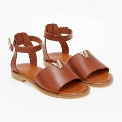 Σανδάλια δερμάτινα TFP με χρυσή λεπτομέρεια - Ταμπά 7 Σανδάλια δερμάτινα TFP με χρυσή λεπτομέρεια - Ταμπά -Σανδάλια κατάστημα sandalia dermatina tfp me xrusi leptomereia 101249 8vds