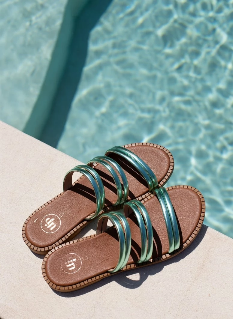 Σανδάλια δερμάτινα TFP σε μεταλλικά χρώματα - Πράσινο 9 Σανδάλια δερμάτινα TFP σε μεταλλικά χρώματα - Πράσινο - Image 7