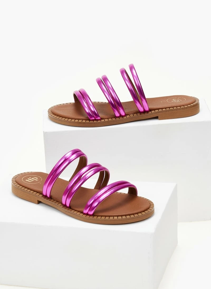 Σανδάλια δερμάτινα TFP σε μεταλλικά χρώματα - Φούξια 7 Σανδάλια δερμάτινα TFP σε μεταλλικά χρώματα - Φούξια - Image 5