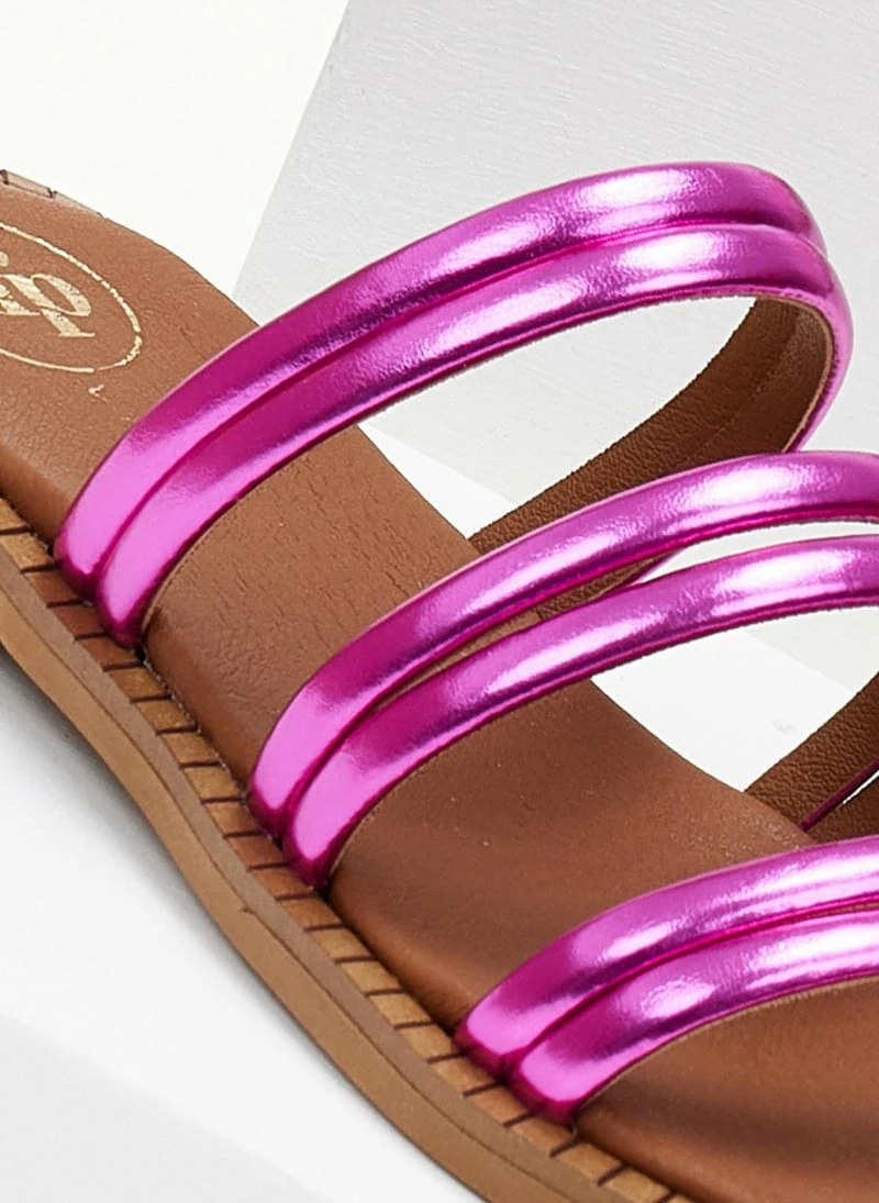 Σανδάλια δερμάτινα TFP σε μεταλλικά χρώματα - Φούξια 8 Σανδάλια δερμάτινα TFP σε μεταλλικά χρώματα - Φούξια - Image 6