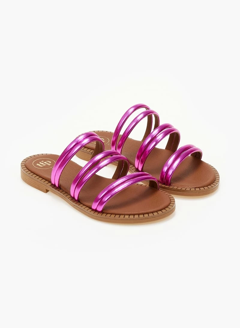 Σανδάλια δερμάτινα TFP σε μεταλλικά χρώματα - Φούξια 5 Σανδάλια δερμάτινα TFP σε μεταλλικά χρώματα - Φούξια - Image 3