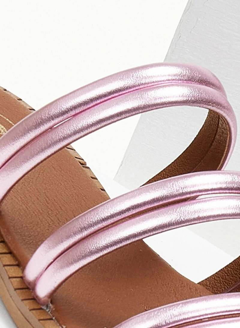 Σανδάλια δερμάτινα TFP σε μεταλλικά χρώματα - Ροζ 6 Σανδάλια δερμάτινα TFP σε μεταλλικά χρώματα - Ροζ - Image 4
