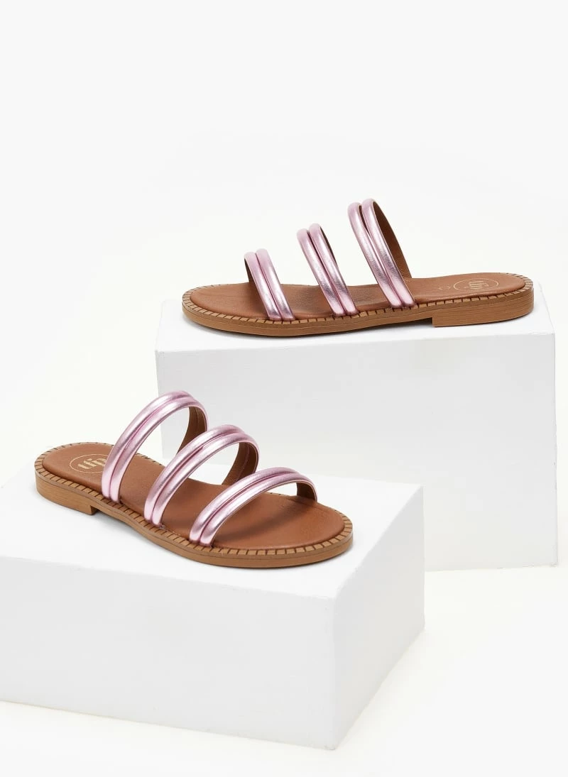 Σανδάλια δερμάτινα TFP σε μεταλλικά χρώματα - Ροζ 3 Σανδάλια δερμάτινα TFP σε μεταλλικά χρώματα - Ροζ