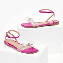 The Fashion Project Σανδάλια διαφάνεια με φιόγκο και πέρλες - Φούξια 11 The Fashion Project Σανδάλια διαφάνεια με φιόγκο και πέρλες - Φούξια -Σανδάλια κατάστημα sandalia diafaneia me fiogko kai perles 104776 gwmk
