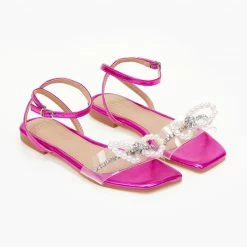 The Fashion Project Σανδάλια διαφάνεια με φιόγκο και πέρλες - Φούξια 13 The Fashion Project Σανδάλια διαφάνεια με φιόγκο και πέρλες - Φούξια -Σανδάλια κατάστημα sandalia diafaneia me fiogko kai perles 104776 rjlb