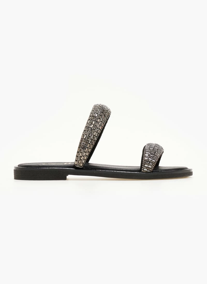 Σανδάλια ESTIL δερμάτινα με κρύσταλλα - Μαύρο 8 Σανδάλια ESTIL δερμάτινα με κρύσταλλα - Μαύρο - Image 6