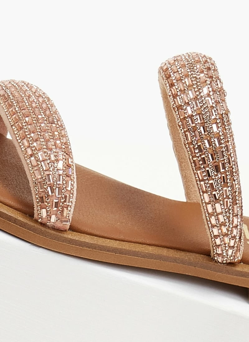 Σανδάλια ESTIL δερμάτινα με κρύσταλλα - Χαλκός 5 Σανδάλια ESTIL δερμάτινα με κρύσταλλα - Χαλκός - Image 3