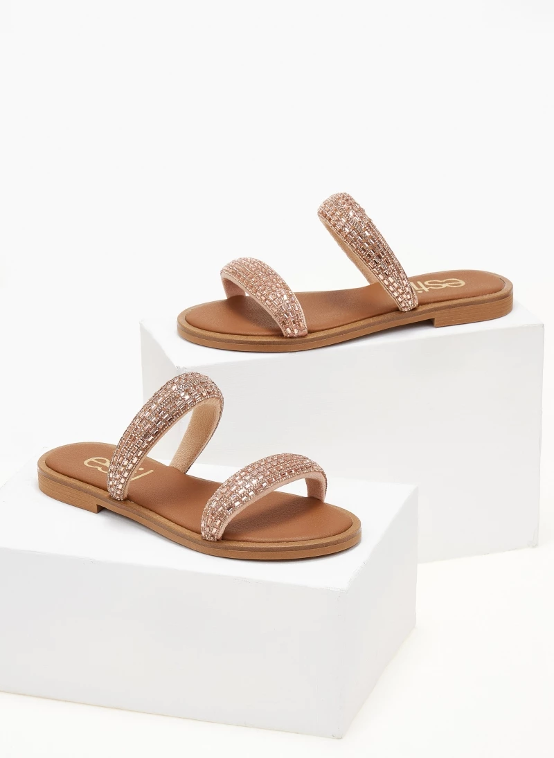 Σανδάλια ESTIL δερμάτινα με κρύσταλλα - Χαλκός 7 Σανδάλια ESTIL δερμάτινα με κρύσταλλα - Χαλκός - Image 5