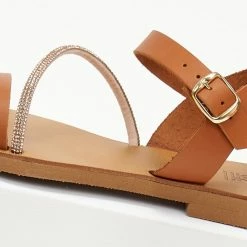 Σανδάλια ESTIL δερμάτινα με λοξό Strass λουράκι - Ταμπά 8 Σανδάλια ESTIL δερμάτινα με λοξό Strass λουράκι - Ταμπά -Σανδάλια κατάστημα sandalia estil dermatina me lokso strass louraki 105944 z035