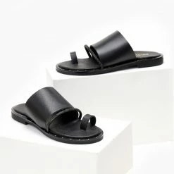 Σανδάλια ESTIL δερμάτινα με σειρά Strass - Μαύρο 7 Σανδάλια ESTIL δερμάτινα με σειρά Strass - Μαύρο -Σανδάλια κατάστημα sandalia estil dermatina me seira strass 104530 8th5