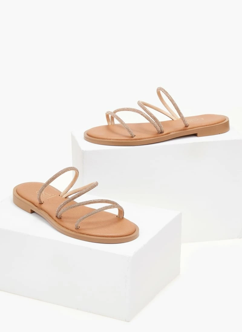 The Fashion Project Σανδάλια Estil με Strass λουράκια - Χαλκός 5 The Fashion Project Σανδάλια Estil με Strass λουράκια - Χαλκός - Image 3