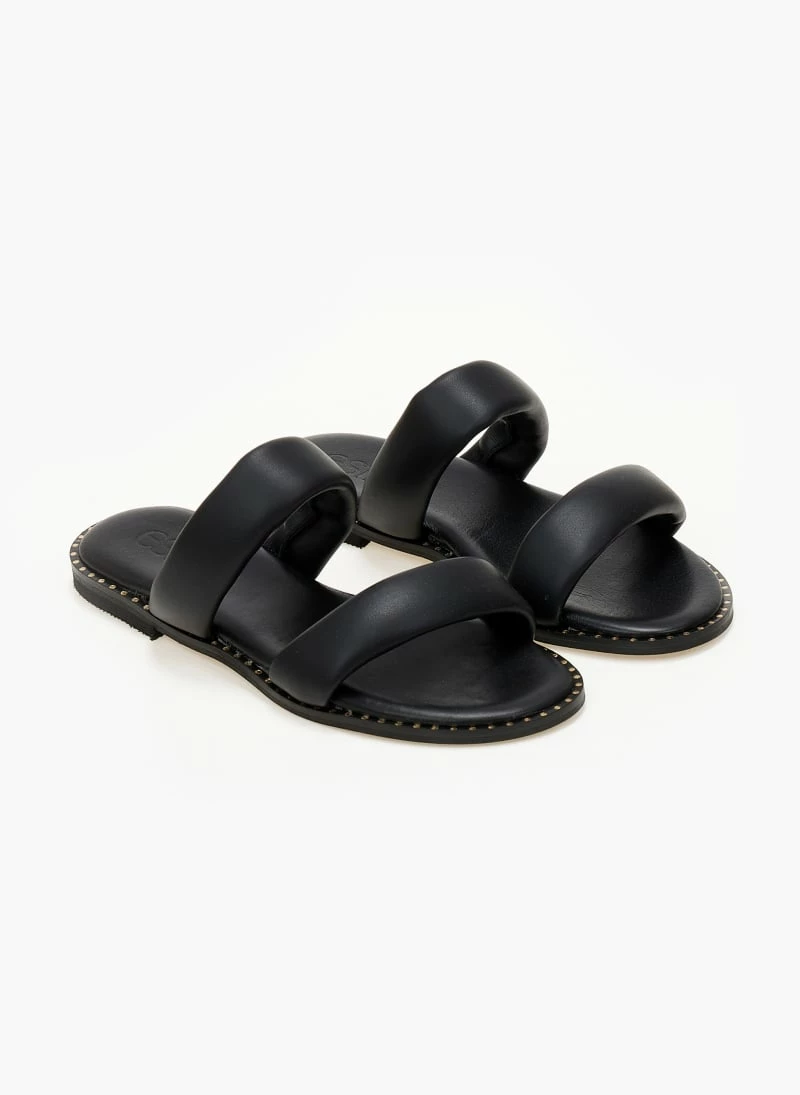 Σανδάλια καστόρινα ESTIL με Pufffed φάσες - Μαύρο 6 Σανδάλια καστόρινα ESTIL με Pufffed φάσες - Μαύρο - Image 4