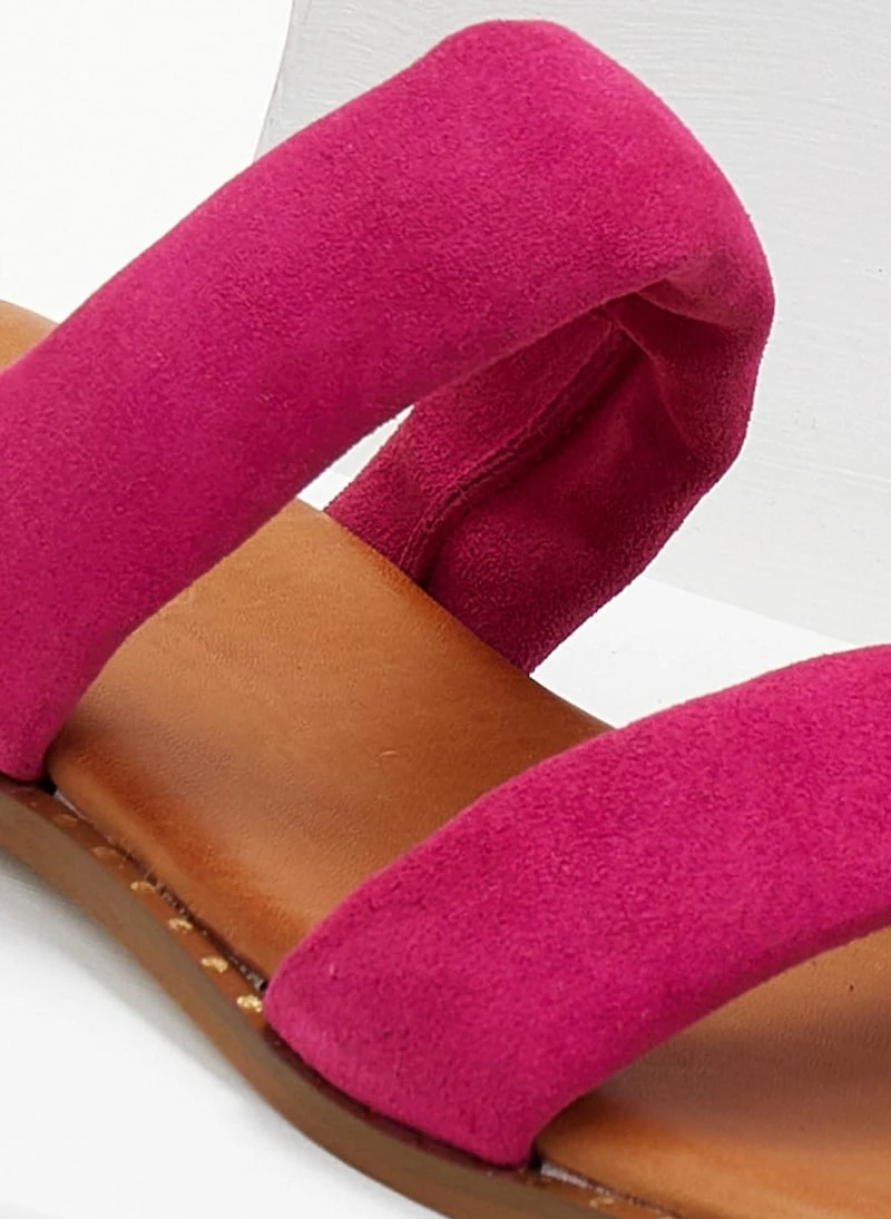 Σανδάλια καστόρινα ESTIL με Pufffed φάσες - Φούξια 9 Σανδάλια καστόρινα ESTIL με Pufffed φάσες - Φούξια - Image 7