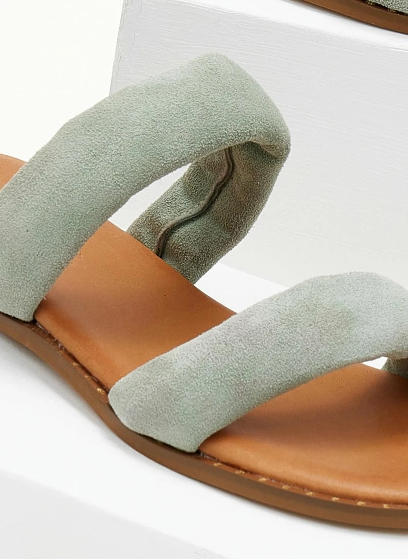 Σανδάλια καστόρινα ESTIL με Pufffed φάσες - Μέντα 7 Σανδάλια καστόρινα ESTIL με Pufffed φάσες - Μέντα - Image 5