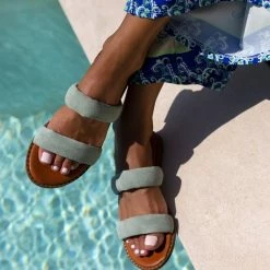 Σανδάλια καστόρινα ESTIL με Pufffed φάσες - Μέντα 17 Σανδάλια καστόρινα ESTIL με Pufffed φάσες - Μέντα -Σανδάλια κατάστημα sandalia kastorina estil me pufffed fases 105264 j46s