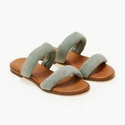 Σανδάλια καστόρινα ESTIL με Pufffed φάσες - Μέντα 13 Σανδάλια καστόρινα ESTIL με Pufffed φάσες - Μέντα -Σανδάλια κατάστημα sandalia kastorina estil me pufffed fases 105264 kvr6