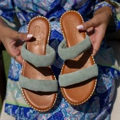 Σανδάλια καστόρινα ESTIL με Pufffed φάσες - Μέντα 11 Σανδάλια καστόρινα ESTIL με Pufffed φάσες - Μέντα -Σανδάλια κατάστημα sandalia kastorina estil me pufffed fases 105264 ysbk