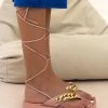 The Fashion Project Σανδάλια με αλυσίδα και κορδόνια - Ροζ -Σανδάλια κατάστημα sandalia me alusida kai kordonia 103888 e6k0