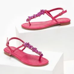 The Fashion Project Σανδάλια με ιριδίζουσες πέτρες - Φούξια 8 The Fashion Project Σανδάλια με ιριδίζουσες πέτρες - Φούξια -Σανδάλια κατάστημα sandalia me iridizouses petres 101644 s78n