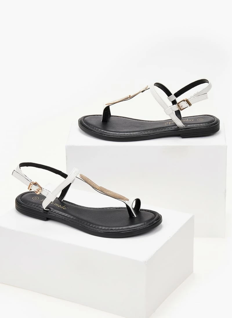 The Fashion Project Σανδάλια με κάθετο λουράκι και διακοσμητικό - Λευκό 5 The Fashion Project Σανδάλια με κάθετο λουράκι και διακοσμητικό - Λευκό - Image 3