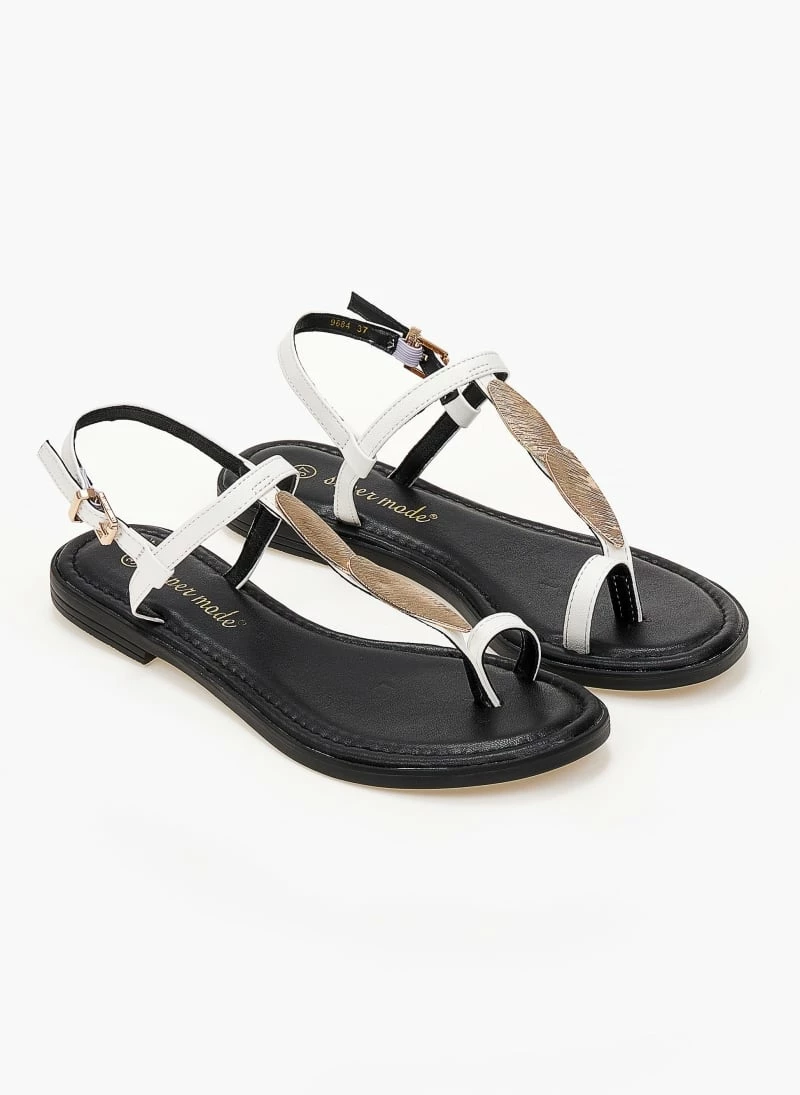 The Fashion Project Σανδάλια με κάθετο λουράκι και διακοσμητικό - Λευκό 8 The Fashion Project Σανδάλια με κάθετο λουράκι και διακοσμητικό - Λευκό - Image 6