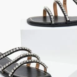 The Fashion Project Σανδάλια με λοξά λουράκια με Strass - Μαύρο 7 The Fashion Project Σανδάλια με λοξά λουράκια με Strass - Μαύρο -Σανδάλια κατάστημα sandalia me loksa lourakia me strass 101078 p8cn