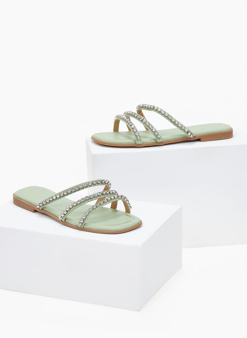 The Fashion Project Σανδάλια με λοξά λουράκια με Strass - Βεραμάν 4 The Fashion Project Σανδάλια με λοξά λουράκια με Strass - Βεραμάν - Image 2