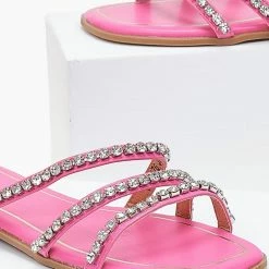 The Fashion Project Σανδάλια με λοξά λουράκια με Strass - Φούξια 10 The Fashion Project Σανδάλια με λοξά λουράκια με Strass - Φούξια -Σανδάλια κατάστημα sandalia me loksa lourakia me strass 101081 oohi